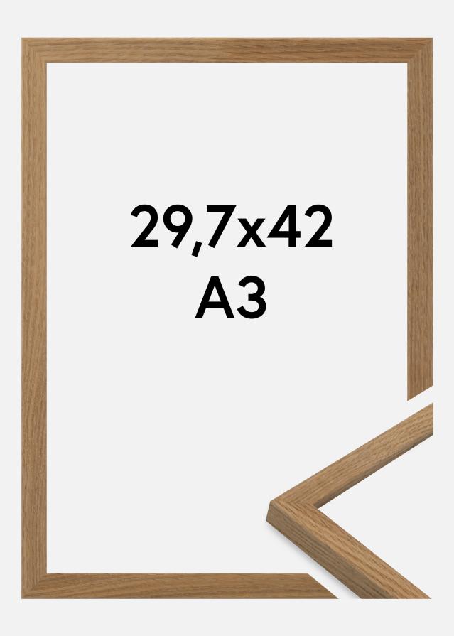 Moldura Salisbury Vidro acrílico Carvalho 29,7x42 cm (A3)