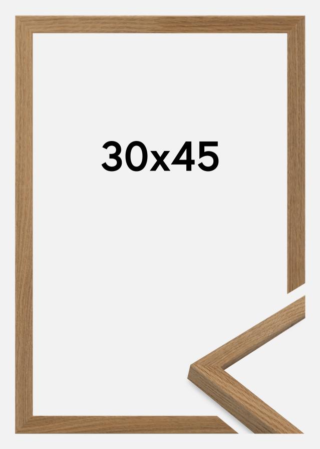 Moldura Salisbury Vidro acrílico Carvalho 30x45 cm