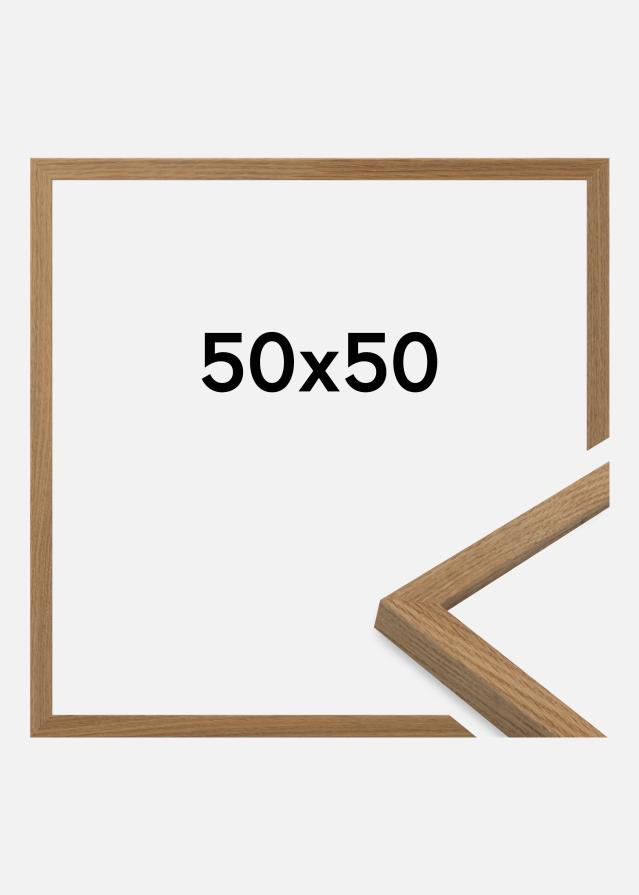 Moldura Salisbury Vidro acrílico Carvalho 50x50 cm