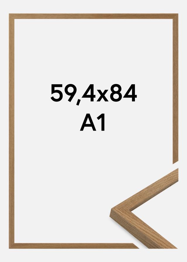 Moldura Salisbury Vidro acrílico Carvalho 59,4x84,1 cm (A1)