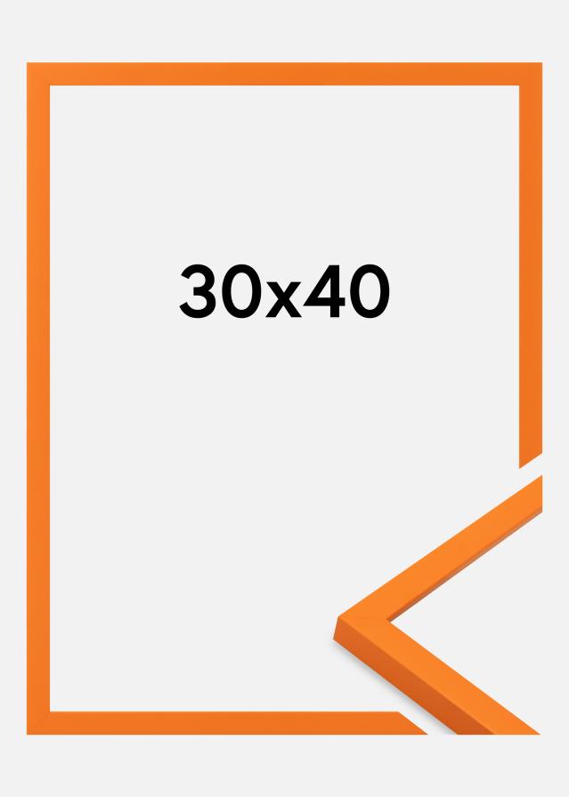 Moldura Kent Vidro acrílico Laranja 30x40 cm