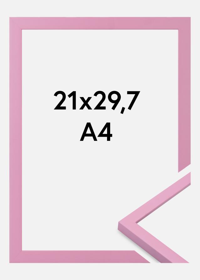 Moldura Kent Vidro acrílico Rosa 21x29,7 cm (A4)
