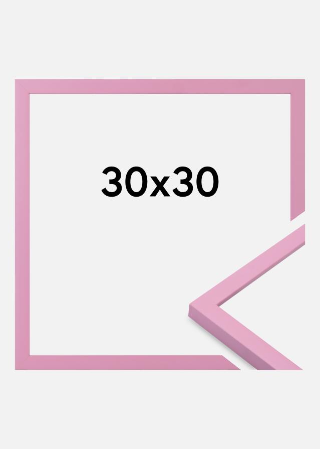 Moldura Kent Vidro acrílico Rosa 30x30 cm