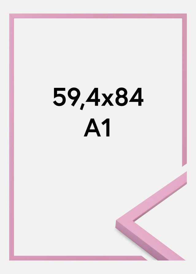 Moldura Kent Vidro acrílico Rosa 59,4x84,1 cm (A1)