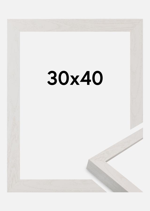 Moldura Wells Vidro acrílico Branco 30x40 cm