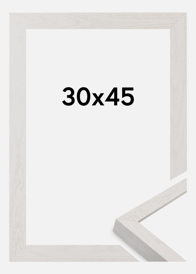 Moldura Wells Vidro acrílico Branco 30x45 cm