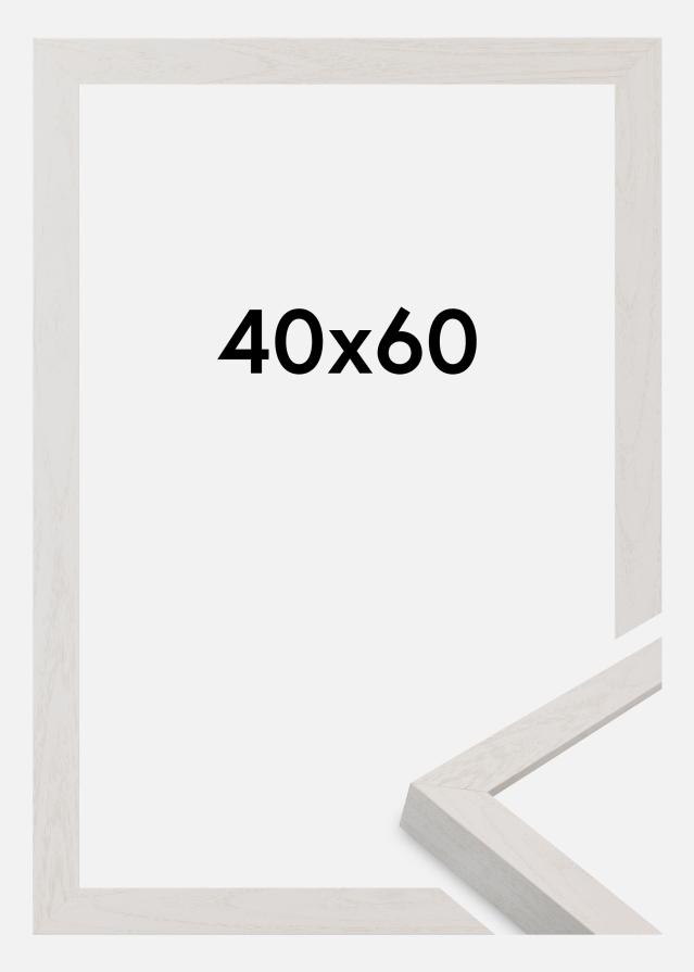 Moldura Wells Vidro acrílico Branco 40x60 cm