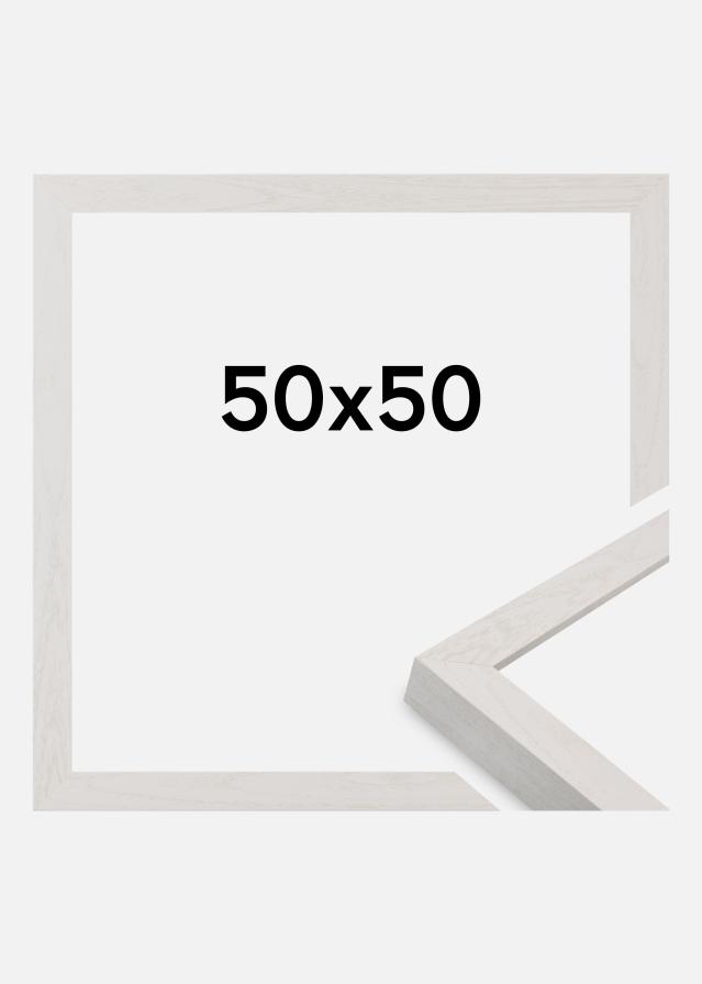 Moldura Wells Vidro acrílico Branco 50x50 cm