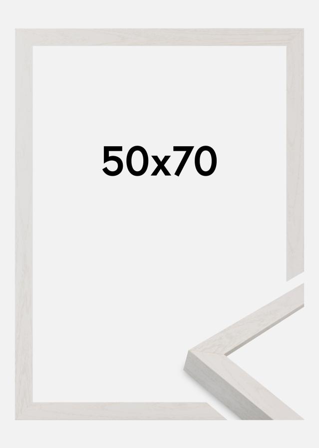 Moldura Wells Vidro acrílico Branco 50x70 cm