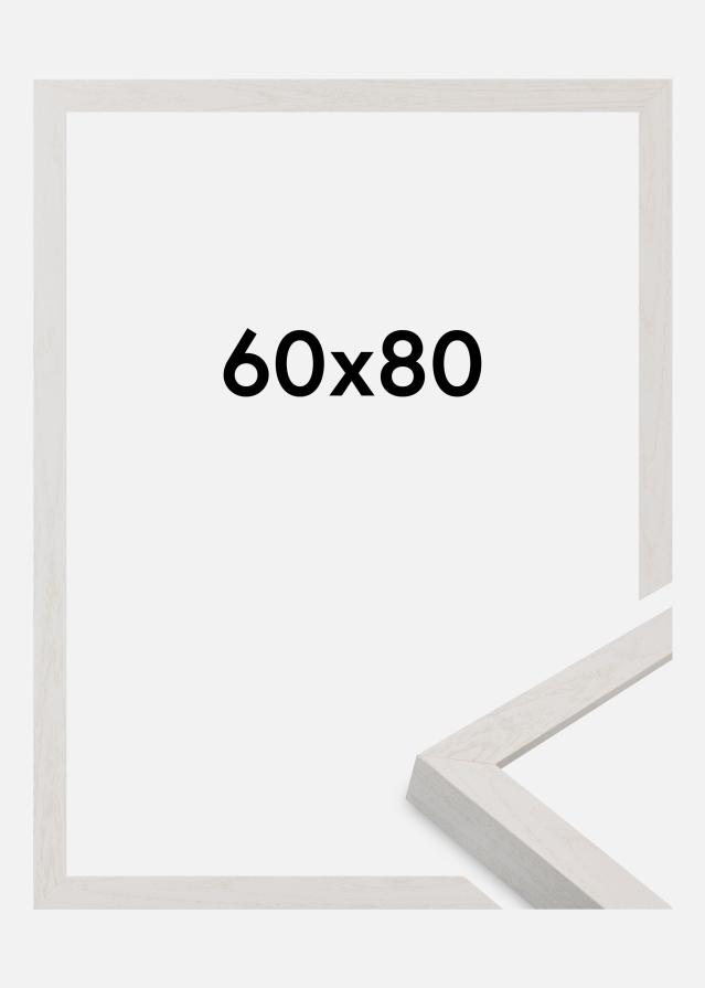 Moldura Wells Vidro acrílico Branco 60x80 cm