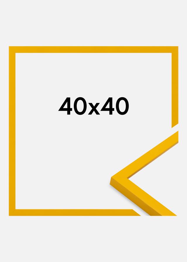 Moldura Kent Vidro acrílico Ouro 40x40 cm