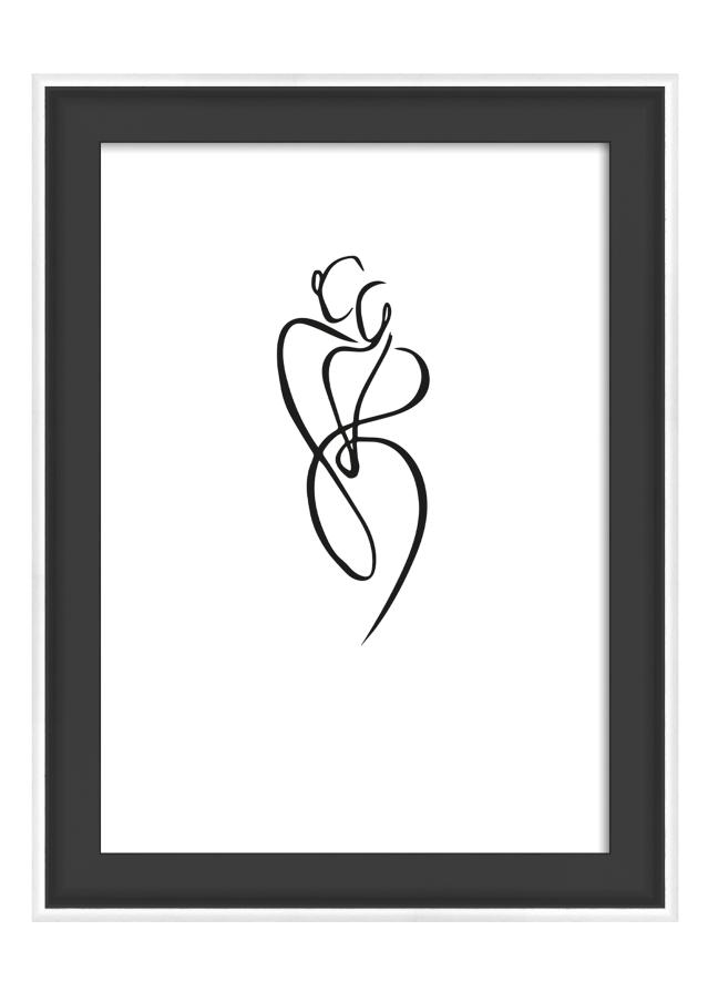 Moldura Silhouette Preto 10x15 cm