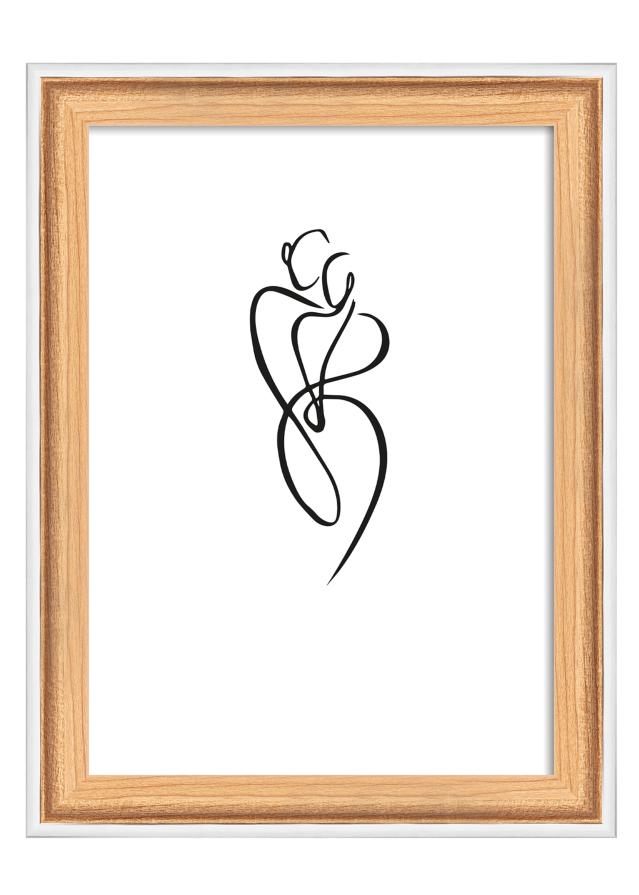 Moldura Silhouette Carvalho 10x15 cm