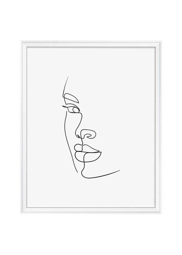 Moldura Silhouette Branco 40x50 cm