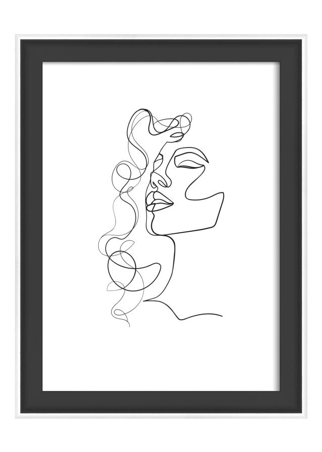 Moldura Silhouette Preto 13x18 cm