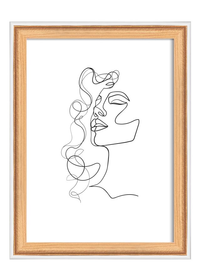 Moldura Silhouette Carvalho 13x18 cm