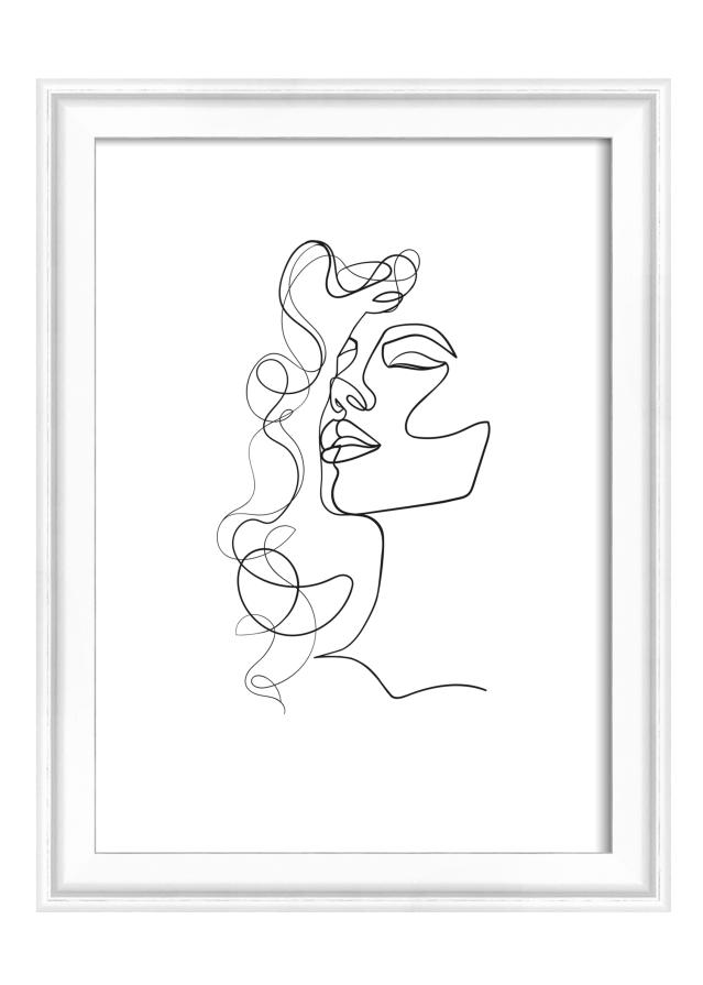 Moldura Silhouette Branco 13x18 cm