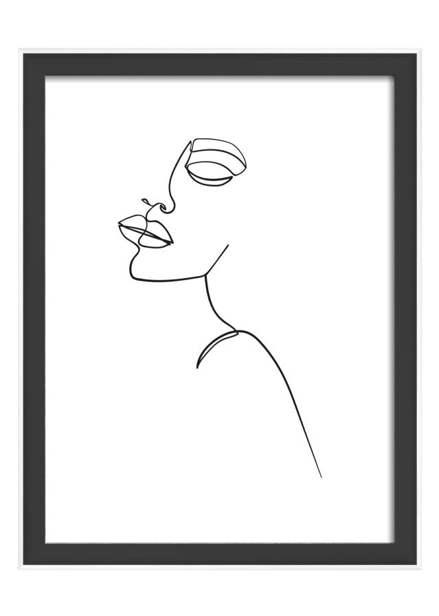 Moldura Silhouette Preto 15x20 cm