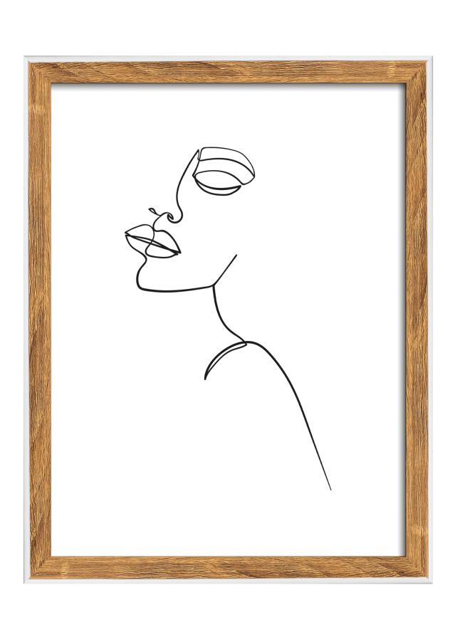 Moldura Silhouette Nogueira 15x20 cm