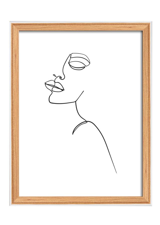 Moldura Silhouette Carvalho 15x20 cm