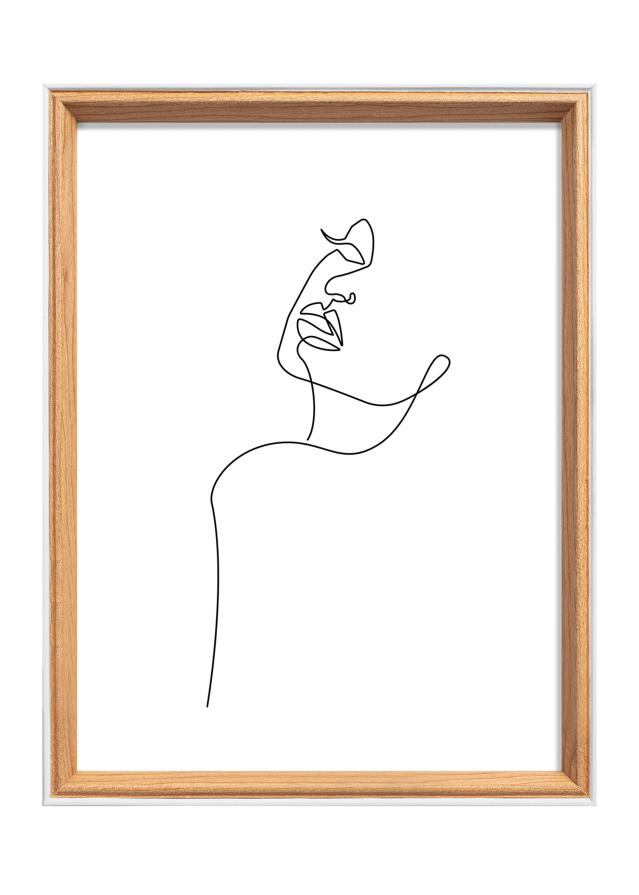 Moldura Silhouette Carvalho 18x24 cm