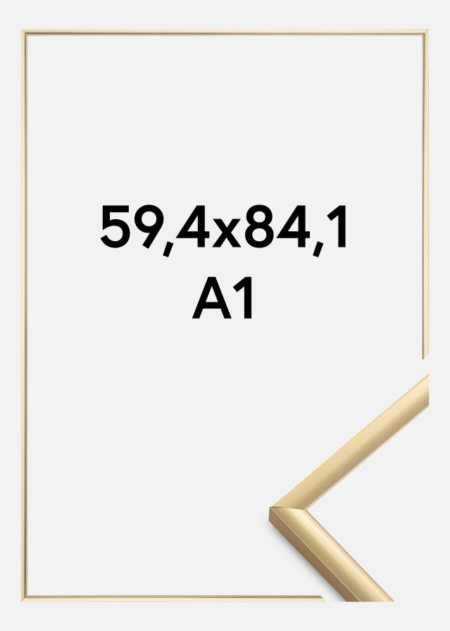 Moldura New Lifestyle Vidro acrílico Dourado 59,4x84 cm (A1)