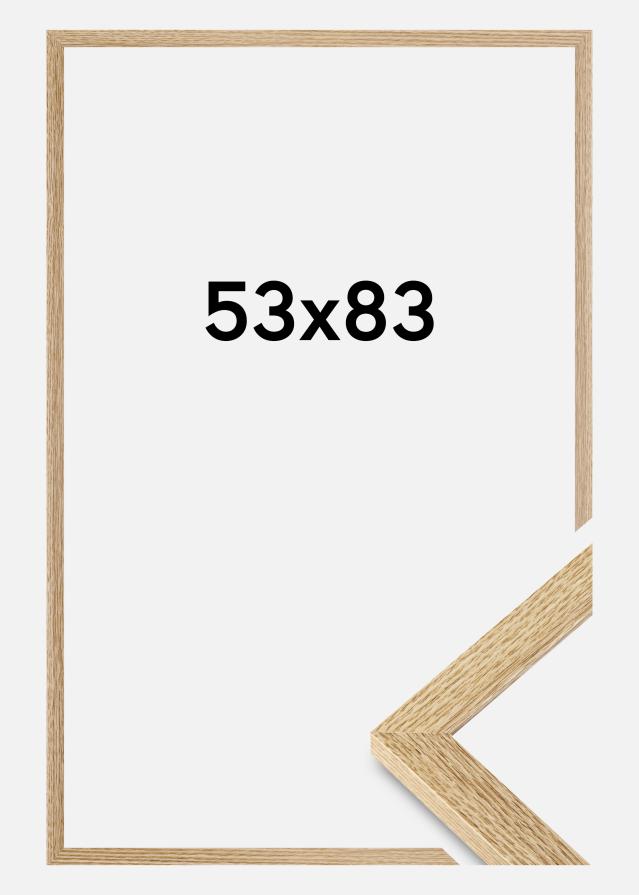 Moldura Selection Vidro acrílico Carvalho 53x83 cm