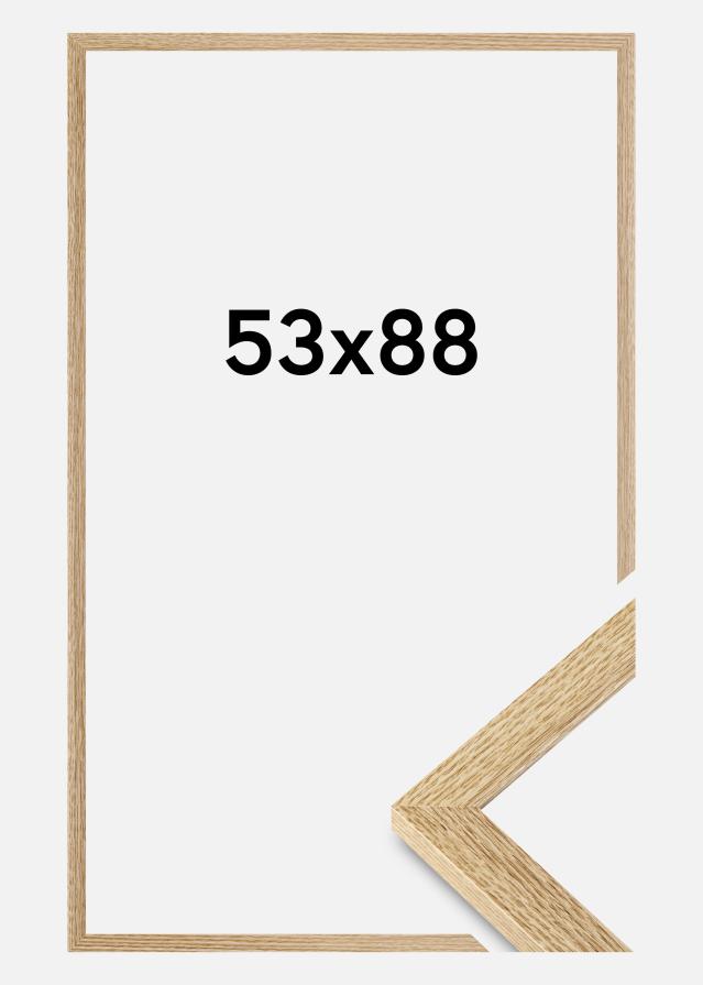 Moldura Selection Vidro acrílico Carvalho 53x88 cm