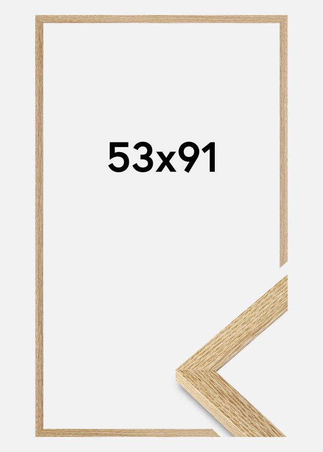 Moldura Selection Vidro acrílico Carvalho 53x91 cm