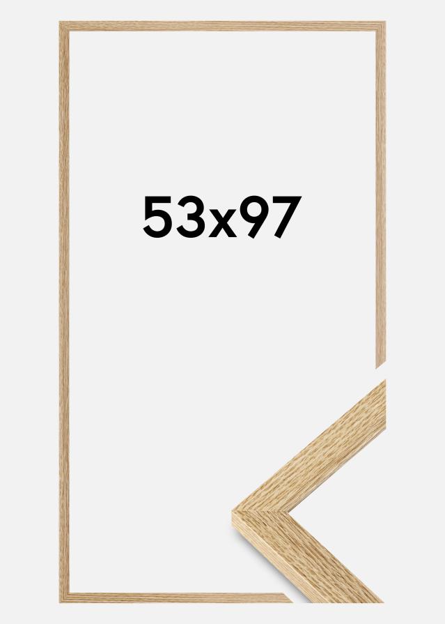 Moldura Selection Vidro acrílico Carvalho 53x97 cm