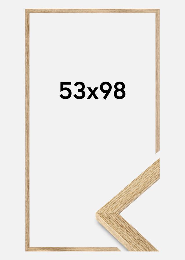 Moldura Selection Vidro acrílico Carvalho 53x98 cm