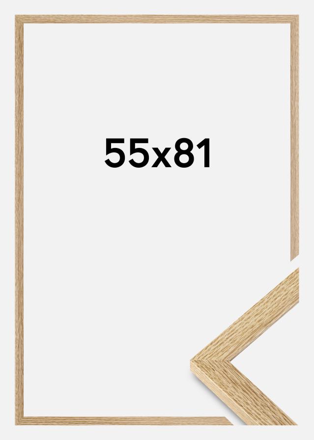 Moldura Selection Vidro acrílico Carvalho 55x81 cm