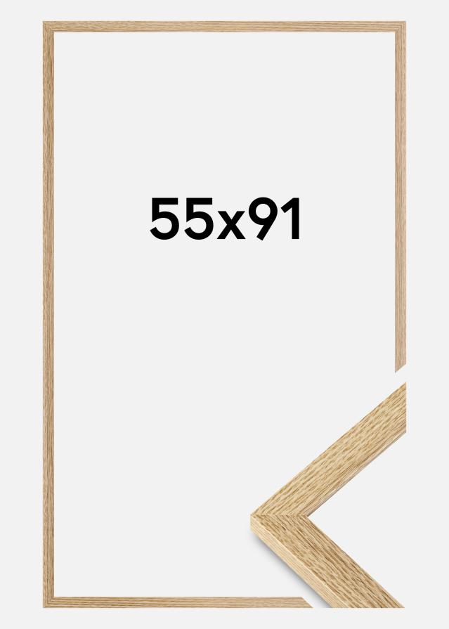 Moldura Selection Vidro acrílico Carvalho 55x91 cm