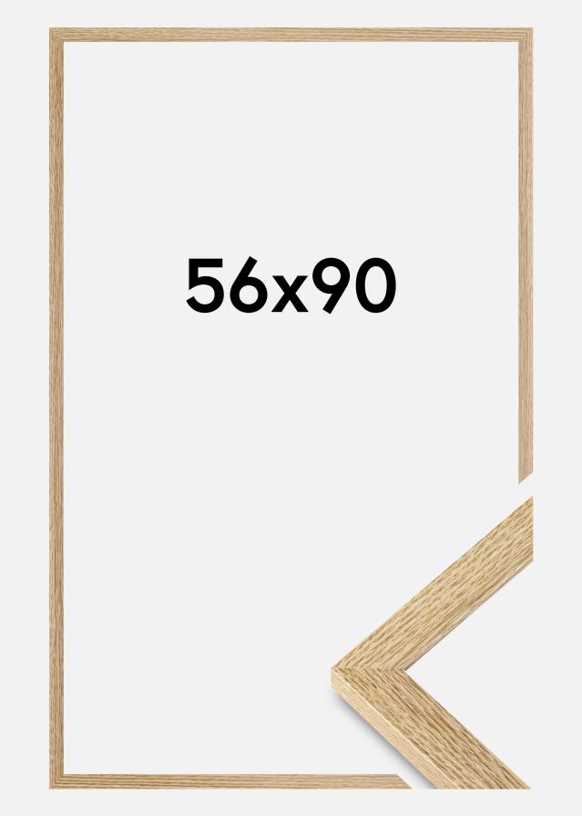 Moldura Selection Vidro acrílico Carvalho 56x90 cm