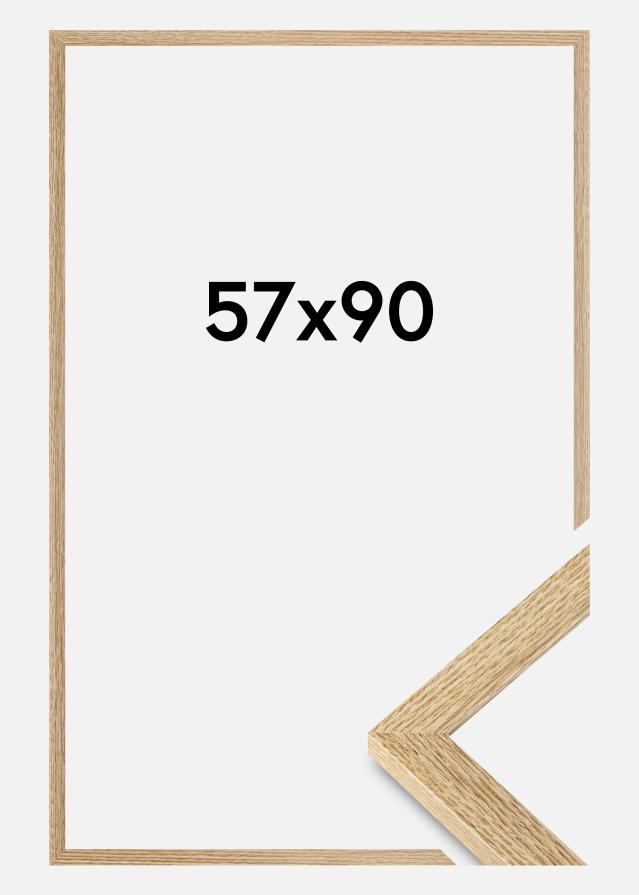 Moldura Selection Vidro acrílico Carvalho 57x90 cm