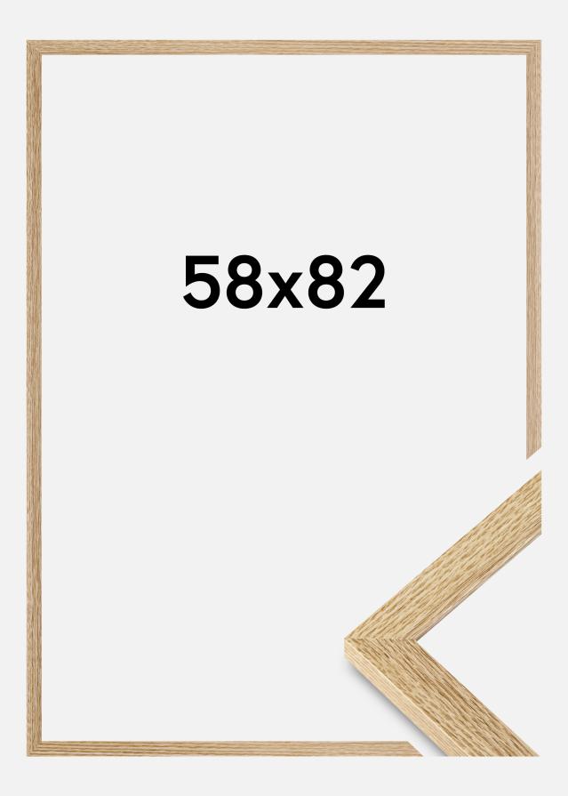 Moldura Selection Vidro acrílico Carvalho 58x82 cm