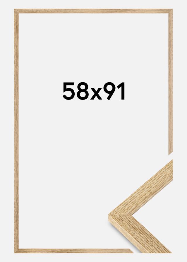 Moldura Selection Vidro acrílico Carvalho 58x91 cm