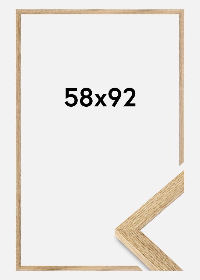 Moldura Selection Vidro acrílico Carvalho 58x92 cm