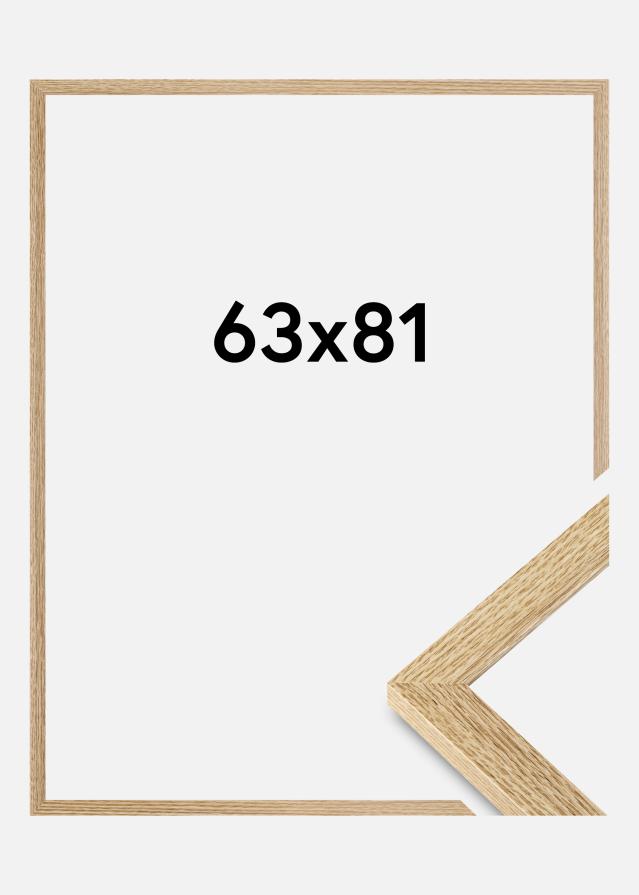 Moldura Selection Vidro acrílico Carvalho 63x81 cm