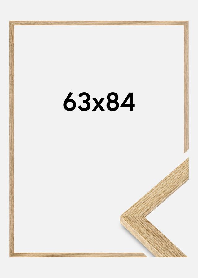 Moldura Selection Vidro acrílico Carvalho 63x84 cm