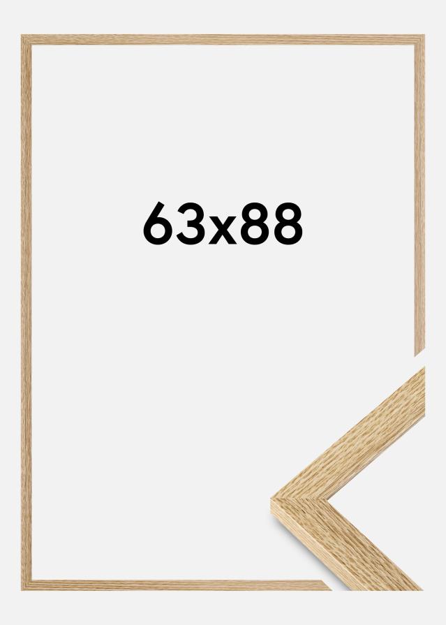 Moldura Selection Vidro acrílico Carvalho 63x88 cm