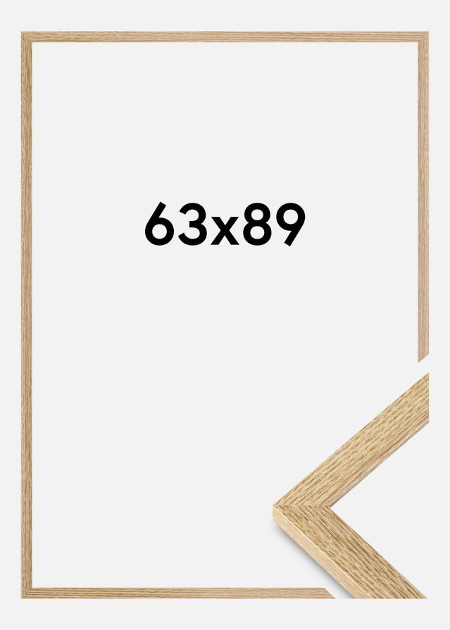 Moldura Selection Vidro acrílico Carvalho 63x89 cm