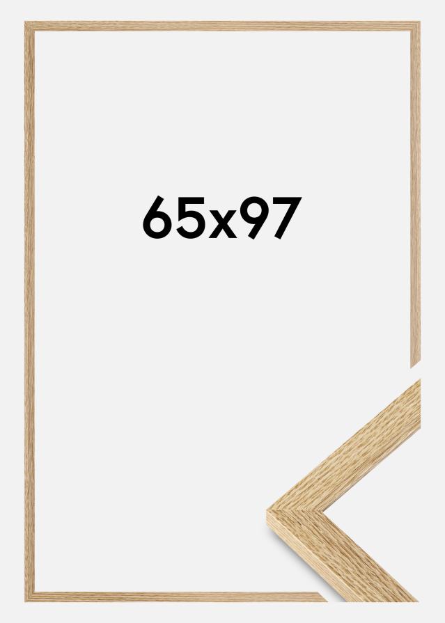 Moldura Selection Vidro acrílico Carvalho 65x97 cm