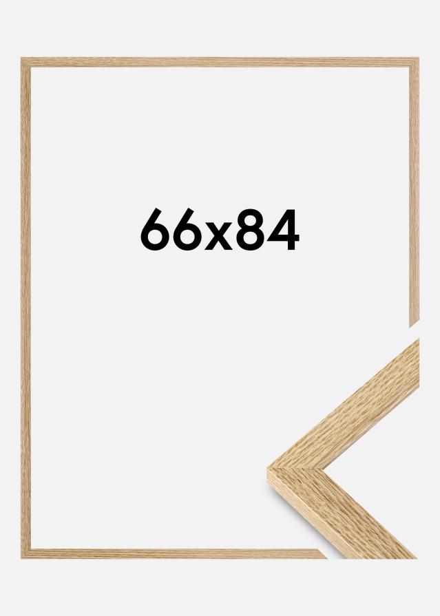 Moldura Selection Vidro acrílico Carvalho 66x84 cm