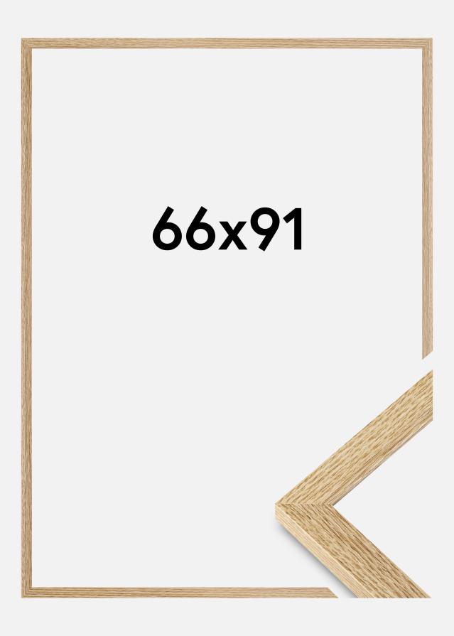 Moldura Selection Vidro acrílico Carvalho 66x91 cm