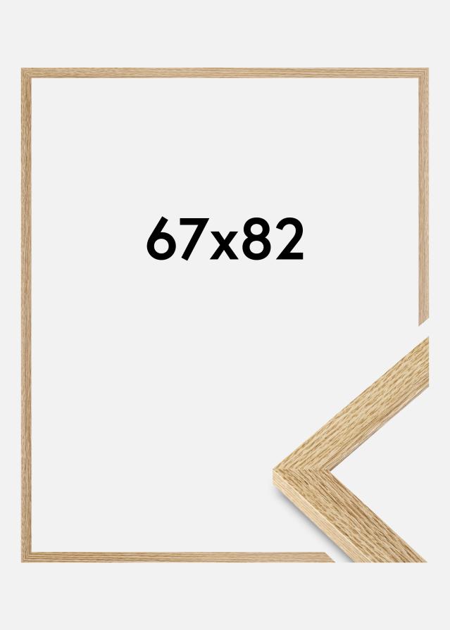 Moldura Selection Vidro acrílico Carvalho 67x82 cm