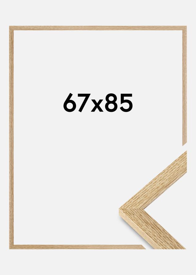 Moldura Selection Vidro acrílico Carvalho 67x85 cm