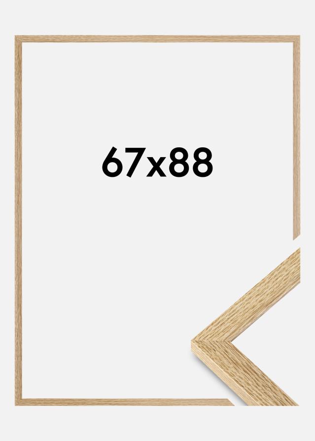 Moldura Selection Vidro acrílico Carvalho 67x88 cm