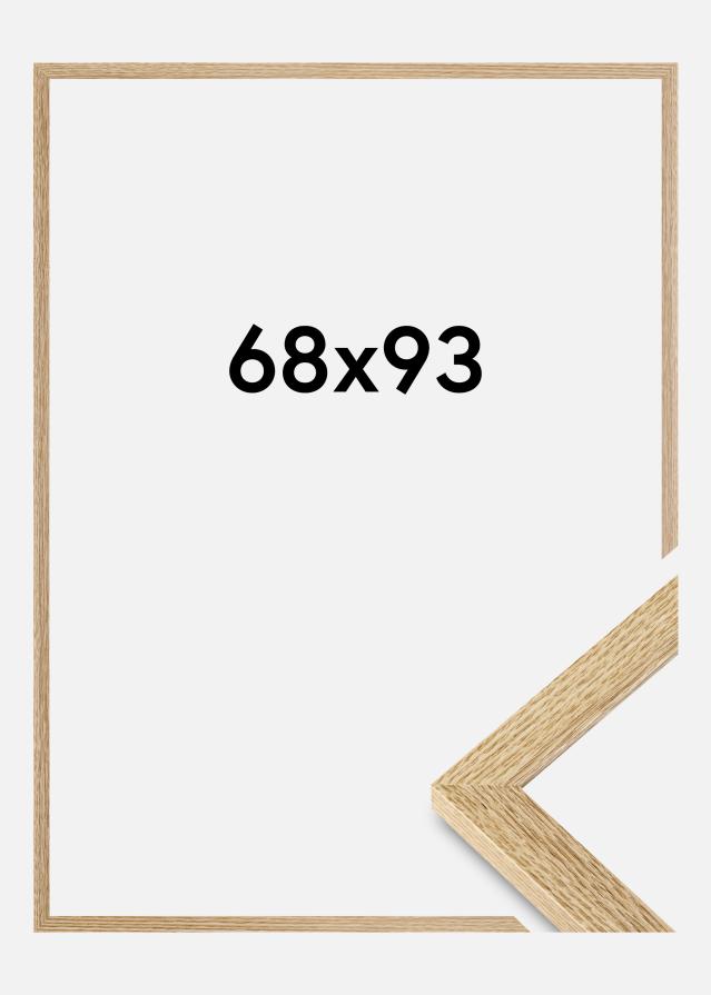 Moldura Selection Vidro acrílico Carvalho 68x93 cm