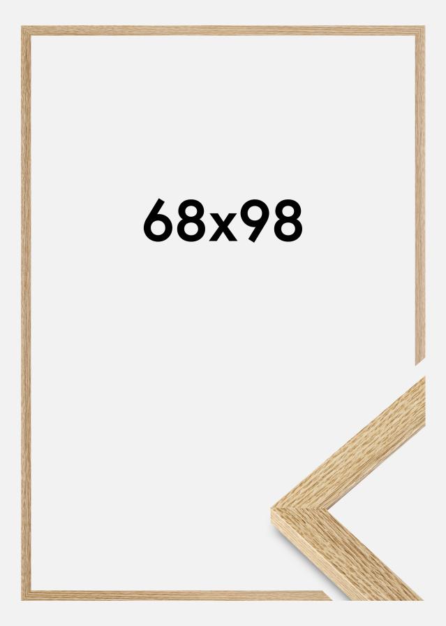 Moldura Selection Vidro acrílico Carvalho 68x98 cm